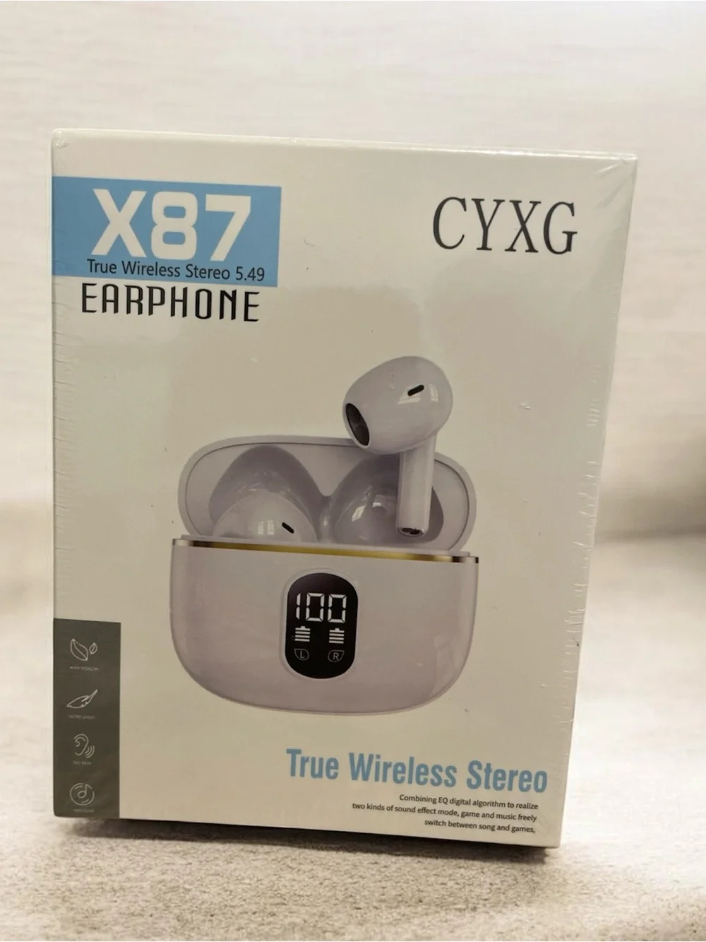 X87 True Wireless Stereo Earphones - Black